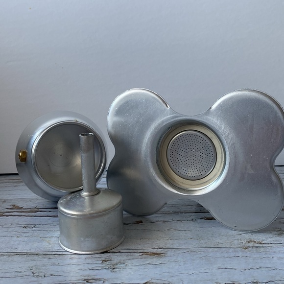 Vintage Italian coffee maker "Rapid Coffee" Moka espresso pure aluminum - Picture 3 of 4